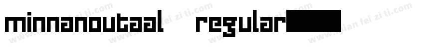 minnanoutaal regular字体转换